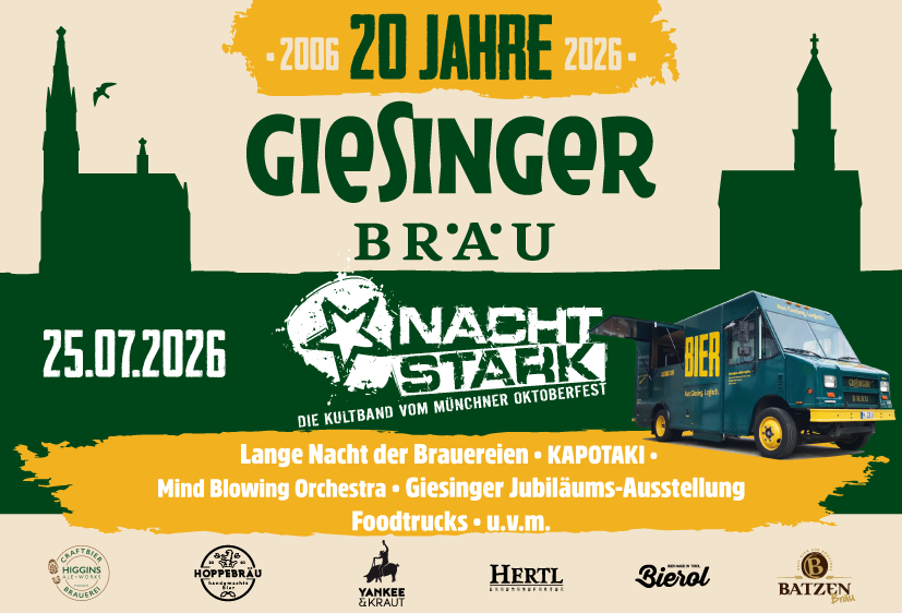 Lange Nacht der Brauereien - Jubiläumsedition 20 Jahre Giesinger Bräu