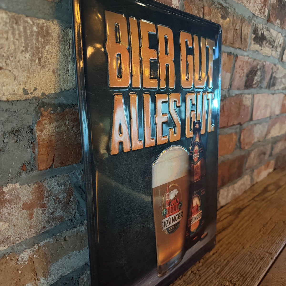 Metal sign "Friend in Bavarian"