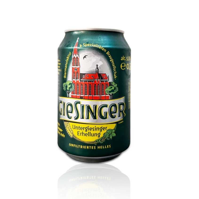 Brightening from a 0.33l can