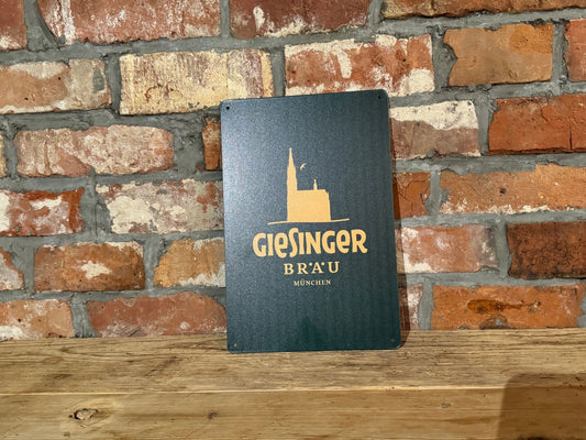 Metal sign "Giesinger Bräu Munich"
